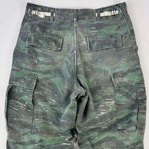 Vintage Military Combat Pants Tiger Stripe Camo Jungle Mens 31x30 Vietnam Cargo